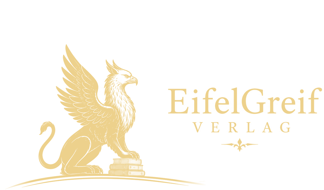 EifelGreif Verlag – Greif auf einem Bücherstapel